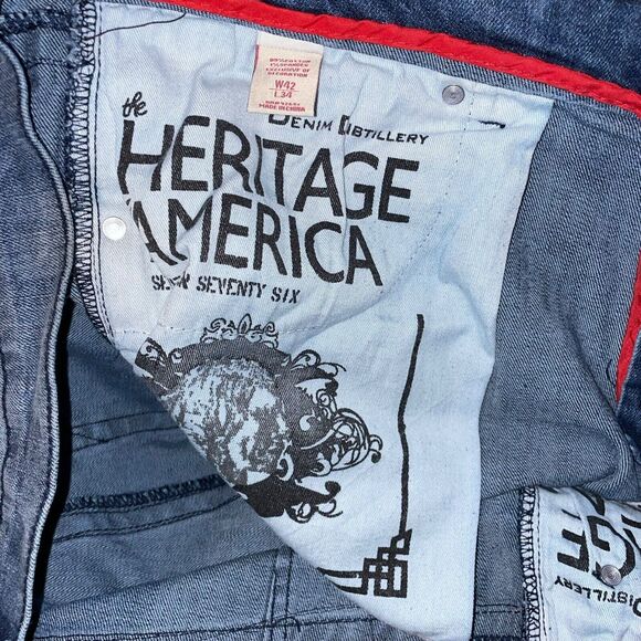 The Heritage By America‎ 1776 Men’s Jeans 42 X 34  Slim Jeans - Picture 8 of 9